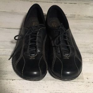 Clarks Collection leather black casual shoes 7